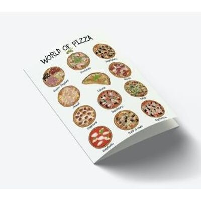 Welt der Pizza A7-Karte