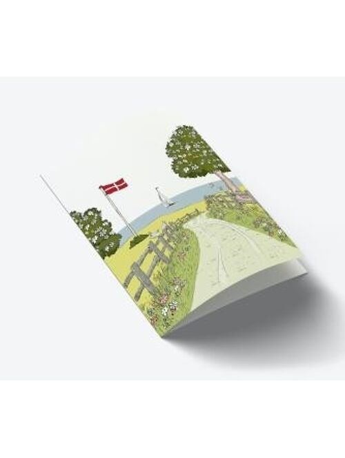 Danish landscape A7 card