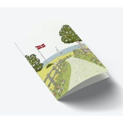 Carta A7 con paesaggio danese