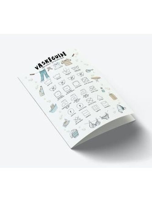 Washing guide A7 card