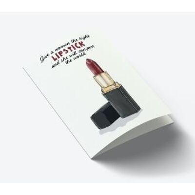 Lipstick A7 card