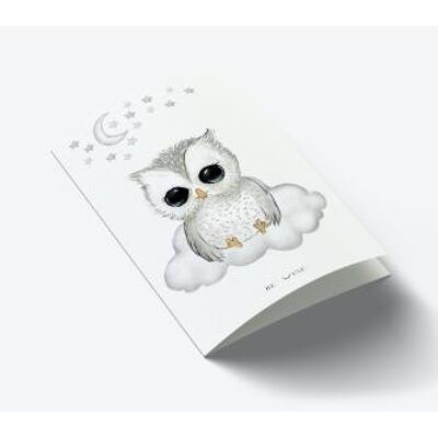 Tarjeta Baby Be wise owl A7