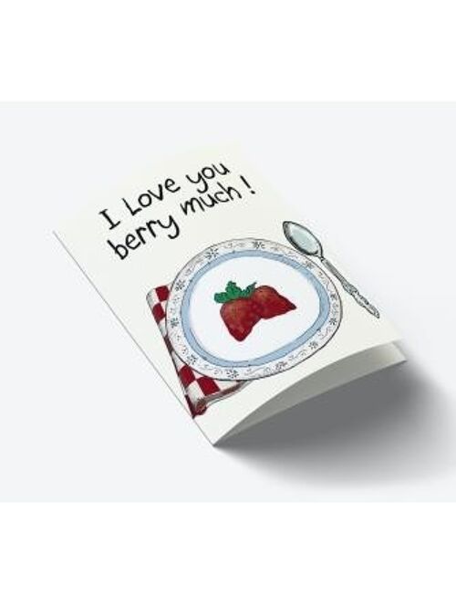 I love you Berry much A7 card