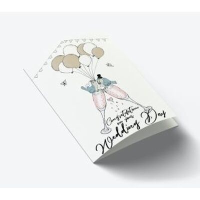 Congratulations on your wedding day A7 card