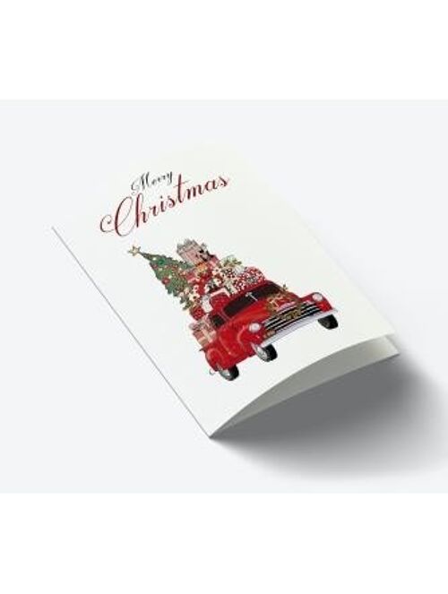 Christmas Chevrolet A7 card