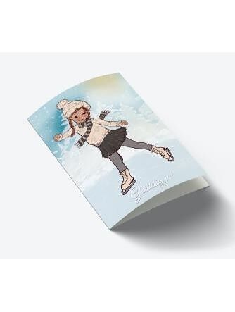Skating girl DK A7 card