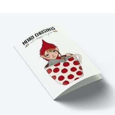 Tilde in cup A7 card
