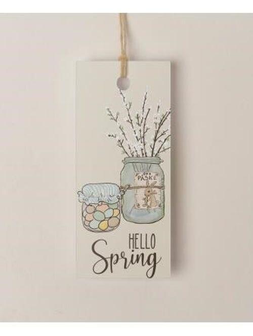 Hello spring - Hangtag