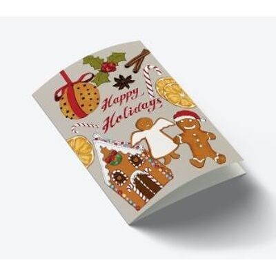 Christmas Gingerbread A7 card
