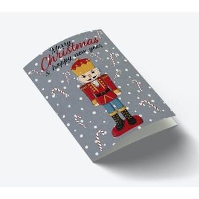 Tarjeta Navidad Cascanueces A7