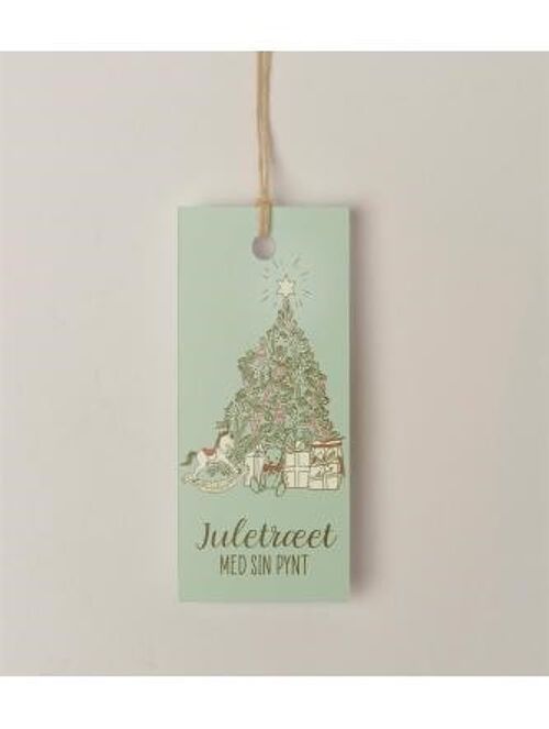The Christmas tree with its decorations - Hangtag