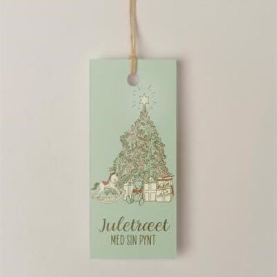 The Christmas tree with its decorations - Hang tag