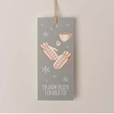 A warm greeting in a cold time - Hangtag