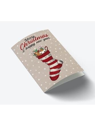 Christmas Sock A7 card