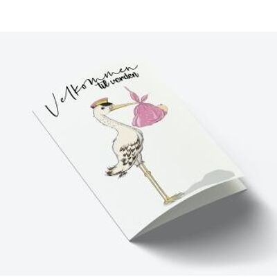 Welcome to the world of - Girl A7 card