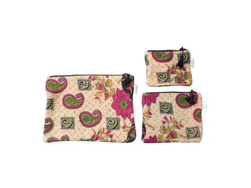 Set pochettes Kantha N°20