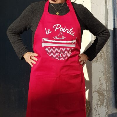 Tablier de cuisine “Le Pointu” – Rouge