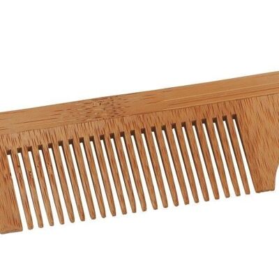 Wooden comb made of bamboo with handle