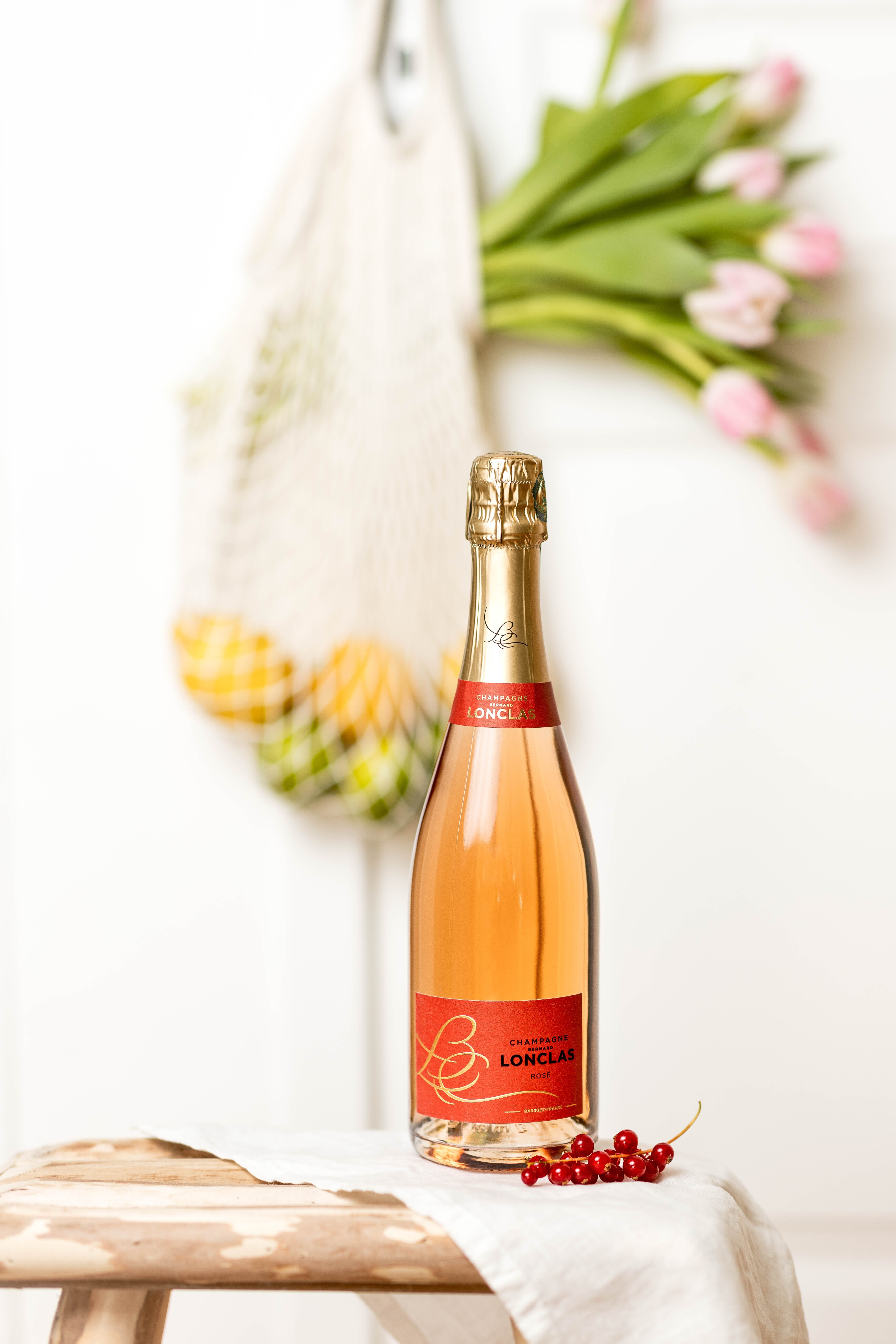 Champagne rosado brut