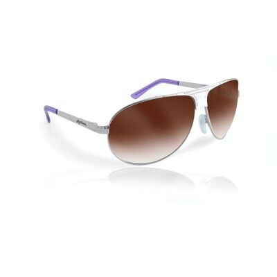 Mentirosa MSG003-01 women's metal wrap-around sunglasses