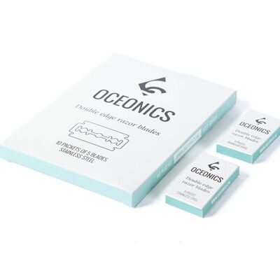 Oceonics double edged shaving blades (10x5pcs) | Plastic free | Zero waste