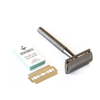 Oceonics Safety Razor Anthracite | Plastic free | Zero waste | sustainable shaving