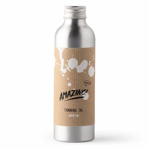 Amazinc! Tanning oil SPF10 | Reef safe | Plastic free | Vegan | Suncare | Tanning