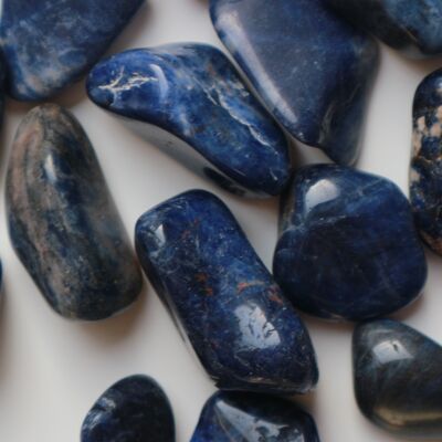 Sodalite tumbled stones - large