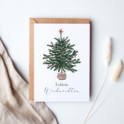 Folding card "Christmas tree Merry Christmas" | A6