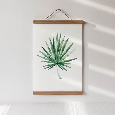 Stampa artistica "Fan Palm Leaf" - A4