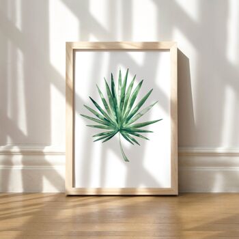 Tirage d'art "Feuille de palmier éventail" - A3 5
