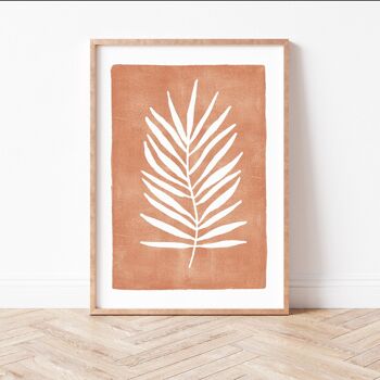 Reproduction d'art "Terre cuite feuille de palmier" | résumé - A3 5