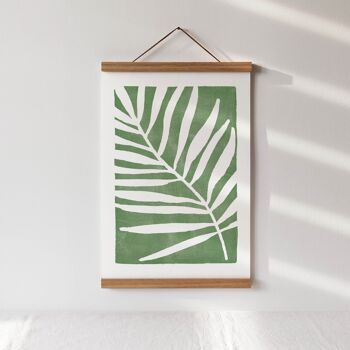 Reproduction d'art « Feuille de palmier vert » | résumé - A3 3