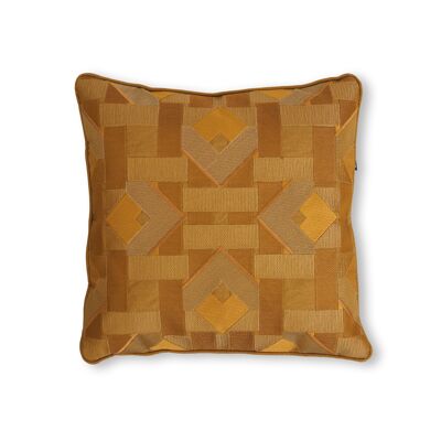 Embroidered Scatter Cushion Yellow S018