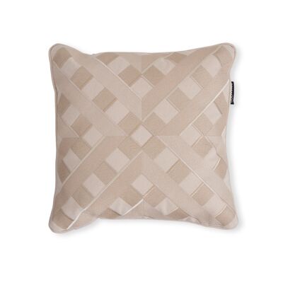 Coussin Décoratif Brodé Beige S012