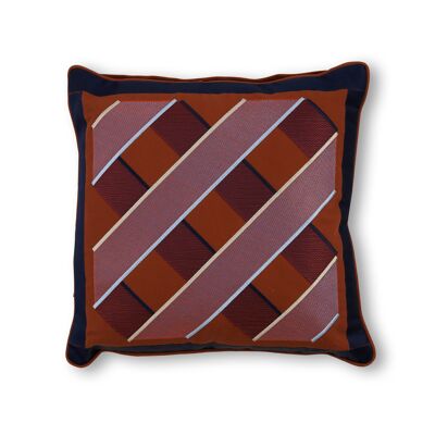Embroidered Scatter Cushion Rust S005