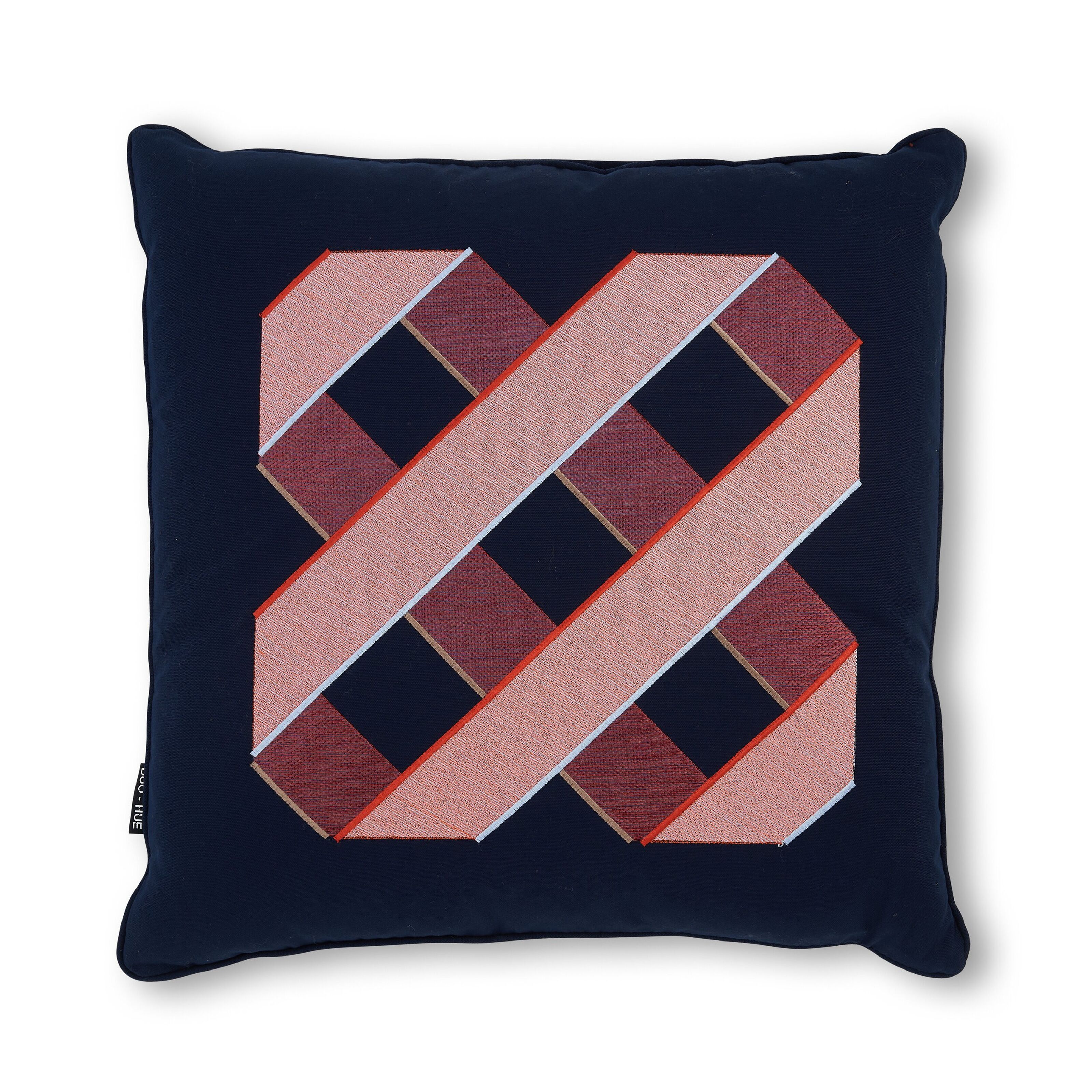 Alex 510914 Convoluted Donut Cushion Navy - 14 in.