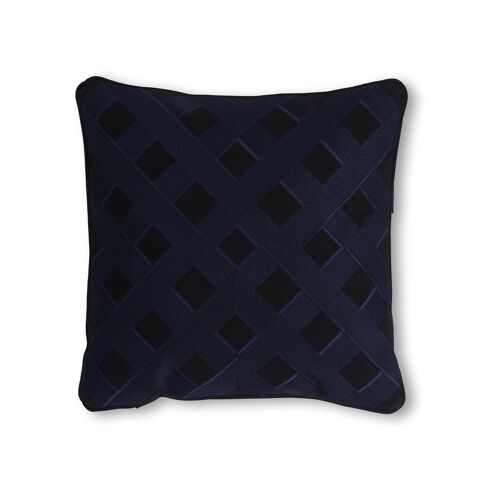 Embroidered Scatter Cushion Black S022