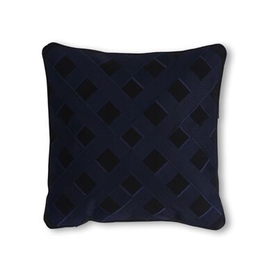 Embroidered Scatter Cushion Black S022