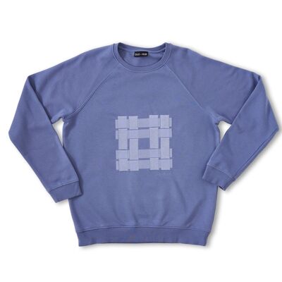 Designer Embroidered Sweater Periwinkle Blue 'Thatch'