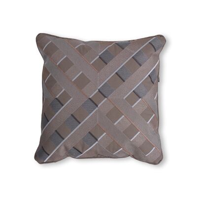 Embroidered Scatter Cushion Grey S020