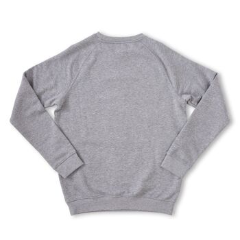 Pull Brodé Créateur Gris ' Thatch ' 2