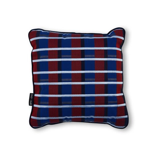 Embroidered Scatter Cushion Royal Blue S003