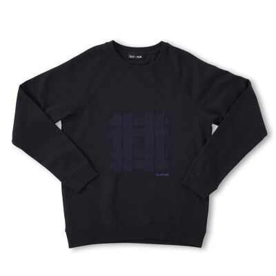 Designer Embroidered Sweater Black 'Thatch'