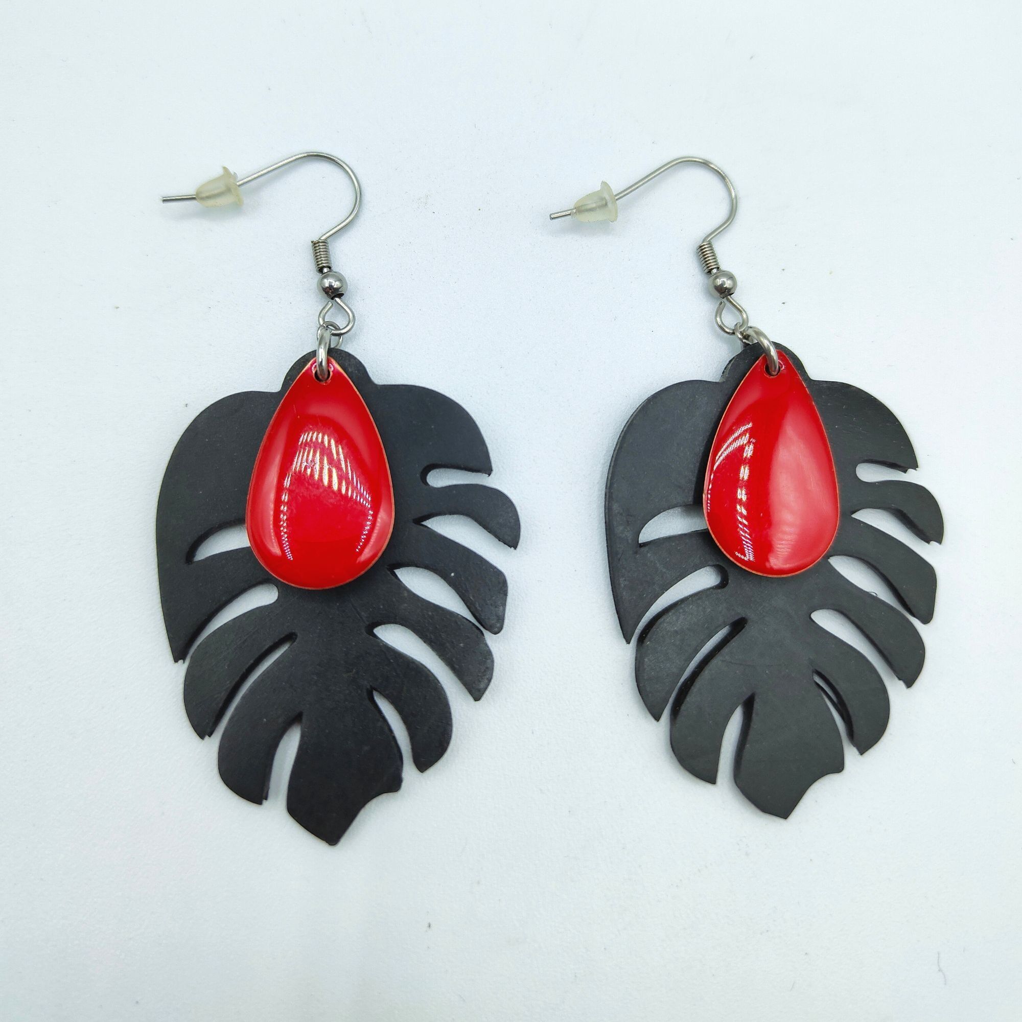 Boucles Frida Rouge