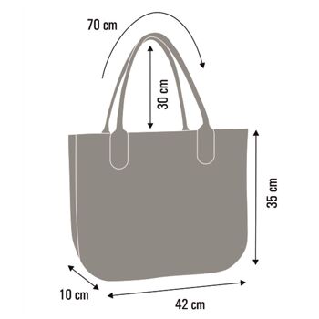 Borsa A Tracolla Barcelone En Feltro Lady Linea XL Bertoni 2