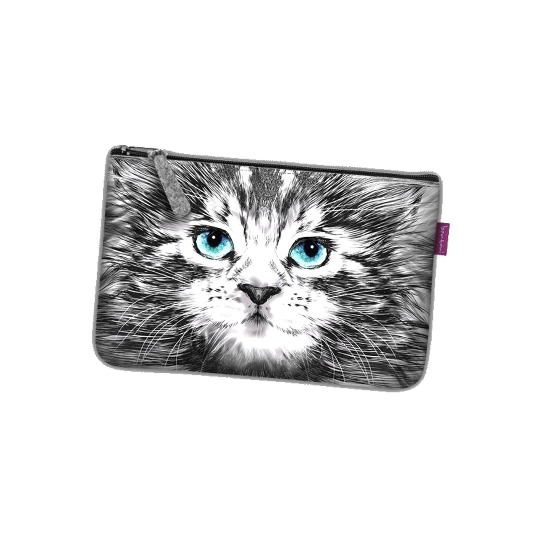 Pochette Bazyl In Feltro Grigio Linea Tasca Bertoni