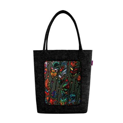 Borsa Boho A Spalla In Feltro Linea Swing Bertoni