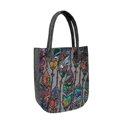 Borsa Shopper Boho In Feltro Linea City Bertoni