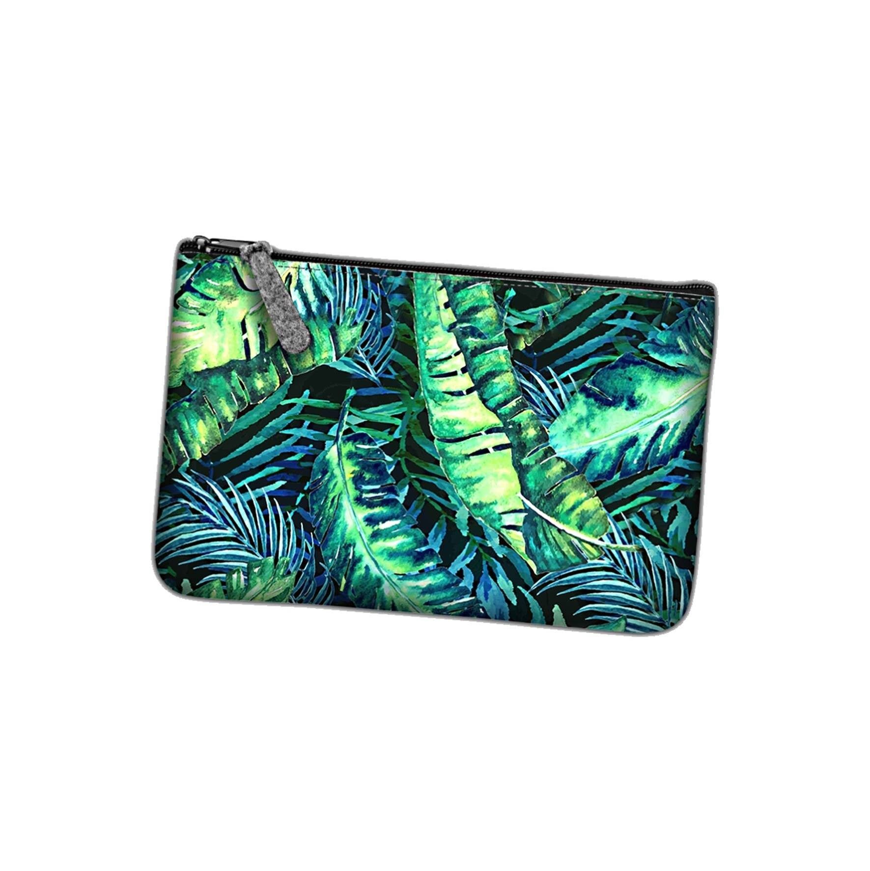 Pochette Calipso In Feltro Grigio Linea Tasca Bertoni